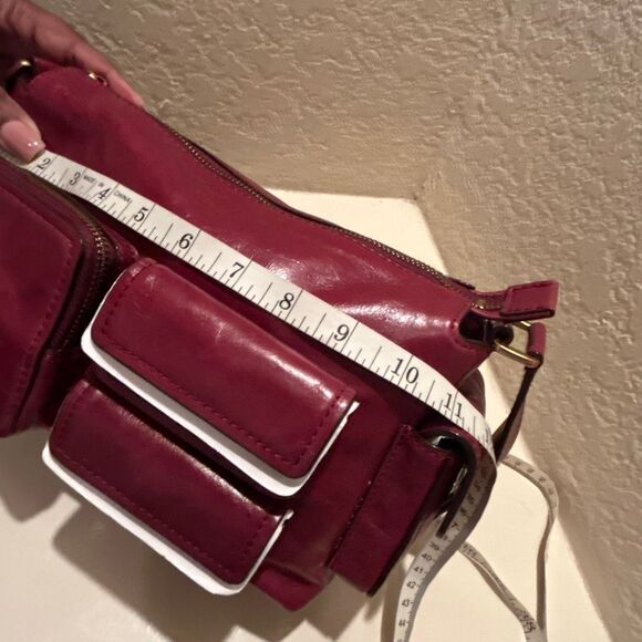 Michael Kors Dakota Multi Pocket Shoulder Bag Mulberry Leather Buckle Strap NWT - Picture 12 of 15